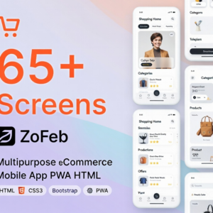 Ultimate Multipurpose eCommerce Mobile App PWA HTML Template