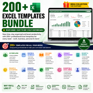 200 excel word template