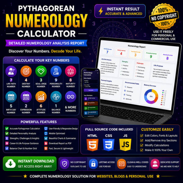Pythagorean Numerology Calculator