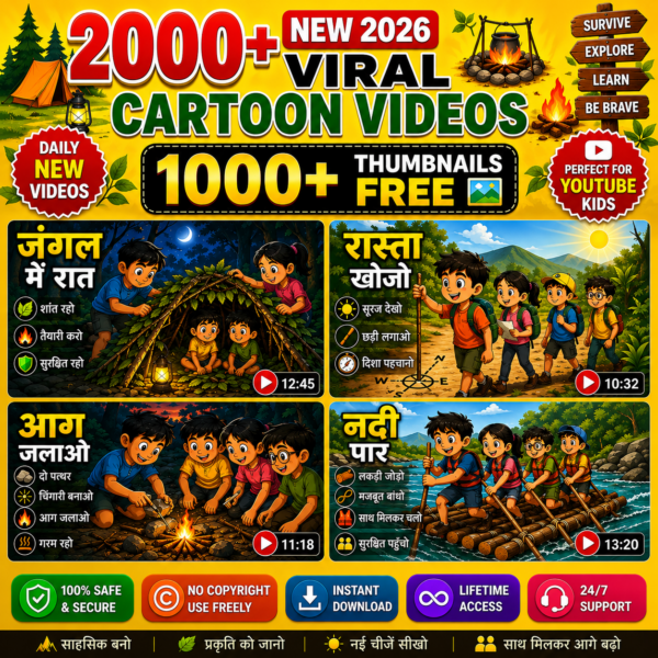 2000+ Cartoon Video Bundle