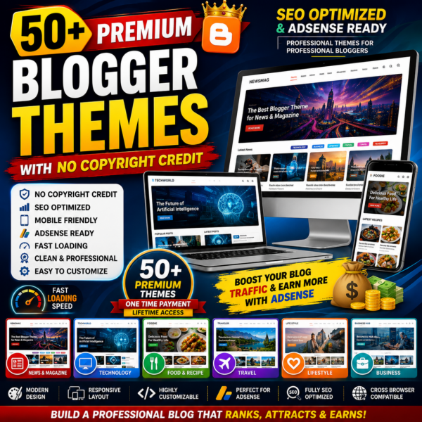 50+ blogger premium theme